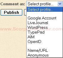 Blogspot Comment Form Options